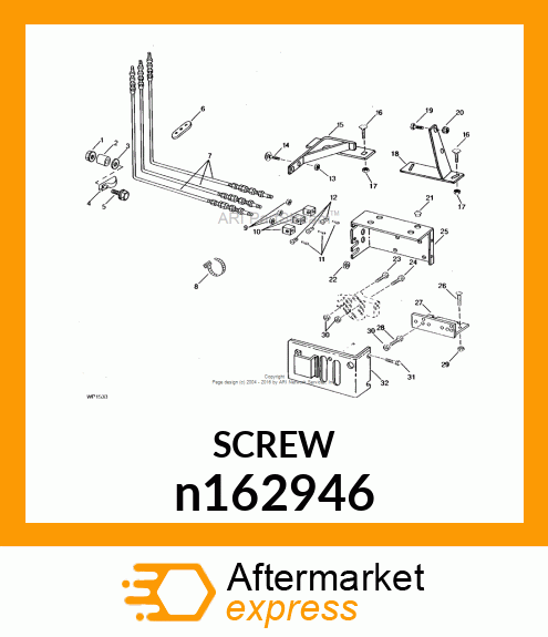 SCREW, SLFTPG, SLOTTED HEX WSHR HD n162946