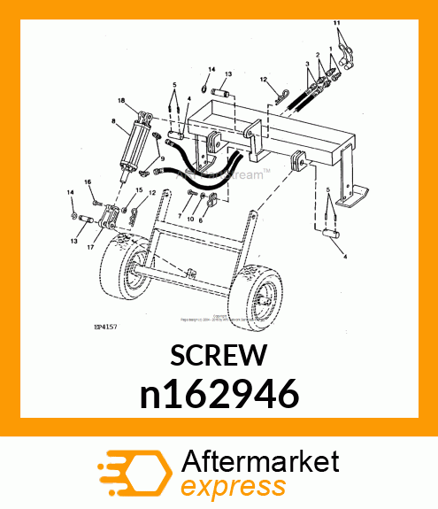 SCREW, SLFTPG, SLOTTED HEX WSHR HD n162946