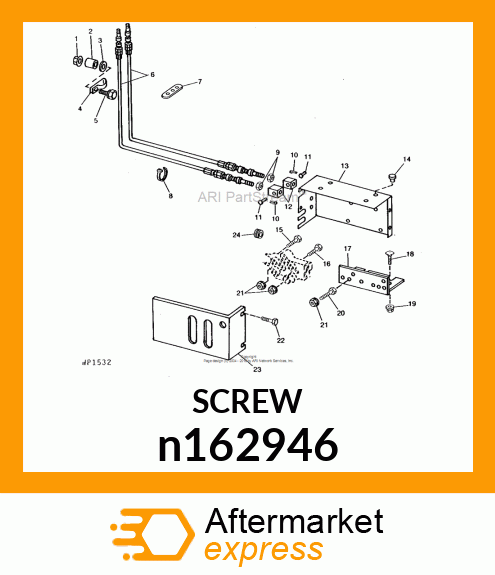 SCREW, SLFTPG, SLOTTED HEX WSHR HD n162946