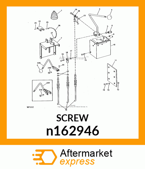 SCREW, SLFTPG, SLOTTED HEX WSHR HD n162946