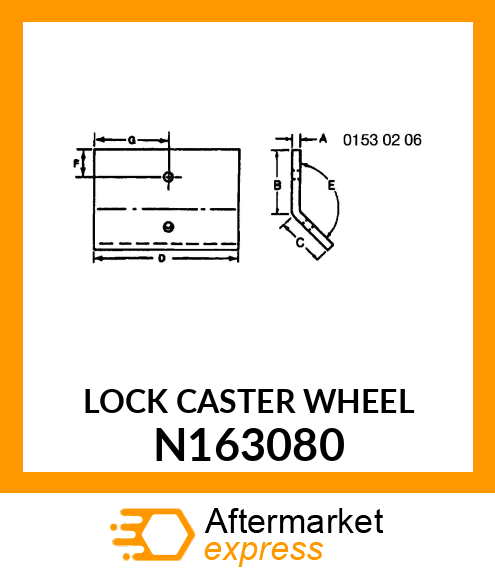 LOCK CASTER WHEEL N163080