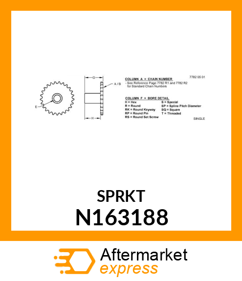 SPROCKET 10T ANSI 41 N163188