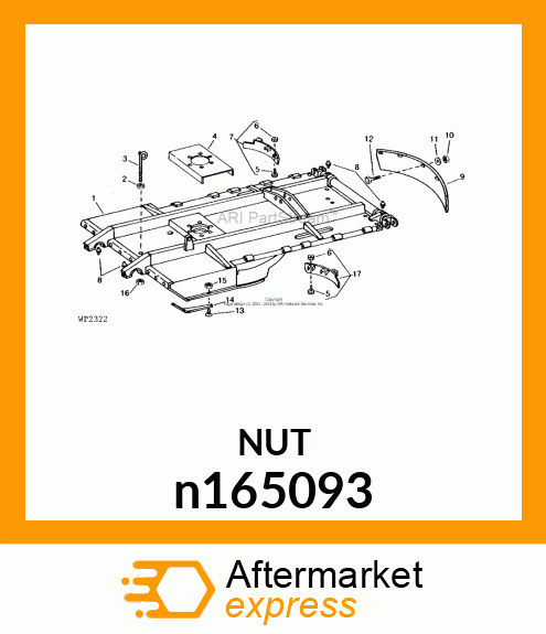 LOCKNUT 1/2 W/FLANGE n165093