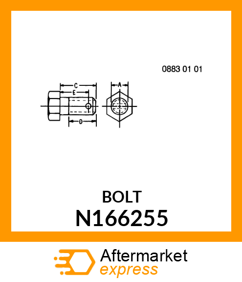 BOLT DRILLED N166255