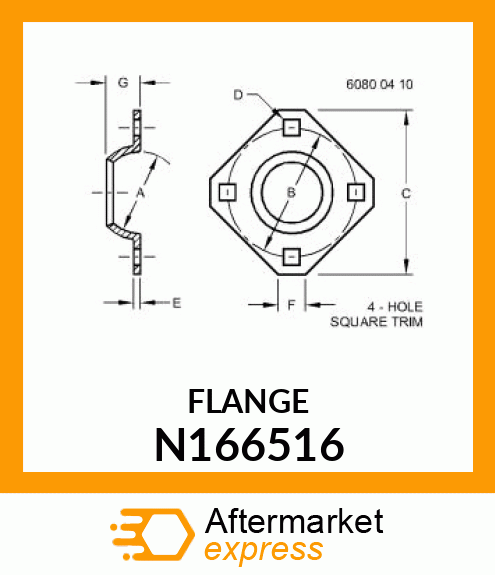 FLANGETTE BEARING 85MM N166516