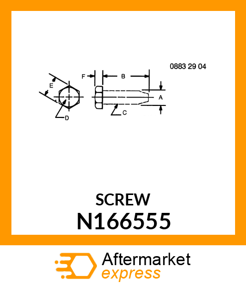 SCREW, SCREW TAPPING, #12 X .500 N166555