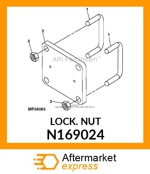 LOCKNUT, HEX FLANGE DEFLECTED 5/8 N169024