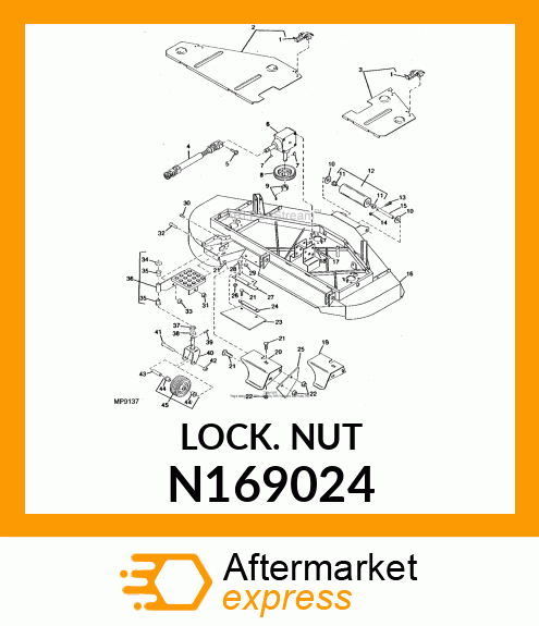 LOCKNUT, HEX FLANGE DEFLECTED 5/8 N169024