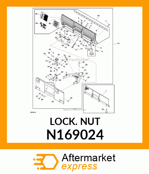 LOCKNUT, HEX FLANGE DEFLECTED 5/8 N169024