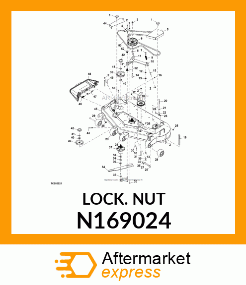 LOCKNUT, HEX FLANGE DEFLECTED 5/8 N169024