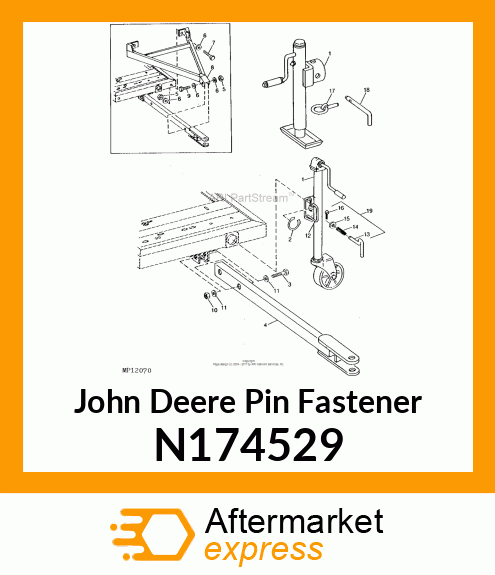 PIN FASTENER, JACK ATTACHING N174529