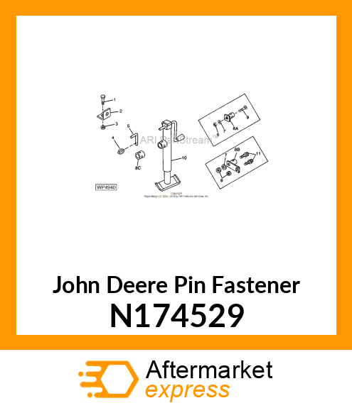 PIN FASTENER, JACK ATTACHING N174529