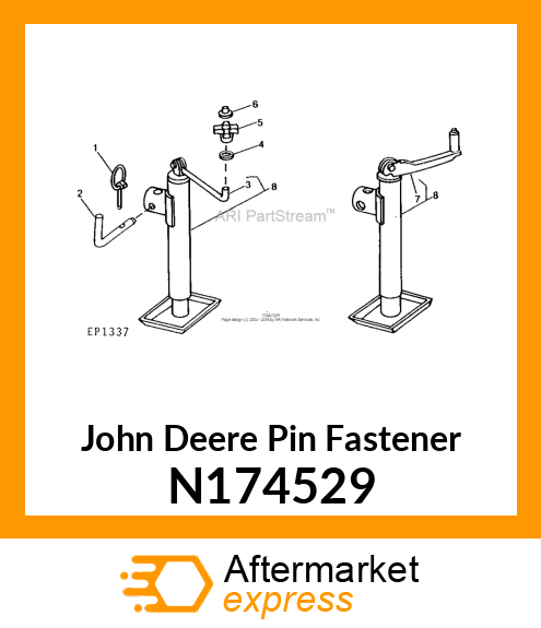 PIN FASTENER, JACK ATTACHING N174529