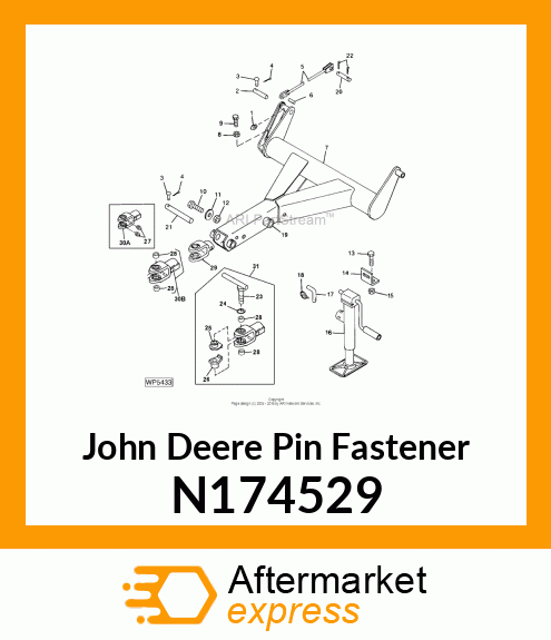 PIN FASTENER, JACK ATTACHING N174529