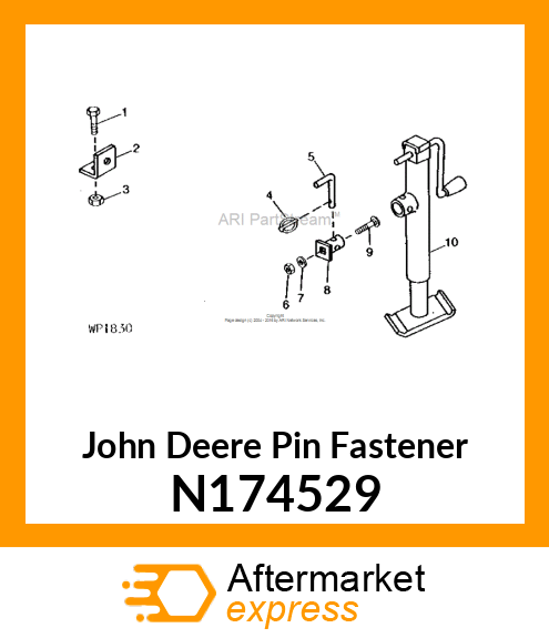 PIN FASTENER, JACK ATTACHING N174529