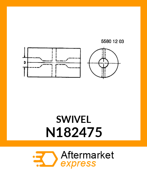 Spare part N182475 + WELD PIN, CLAMP