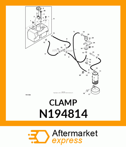 HOSE CLAMP, CLAMP N194814