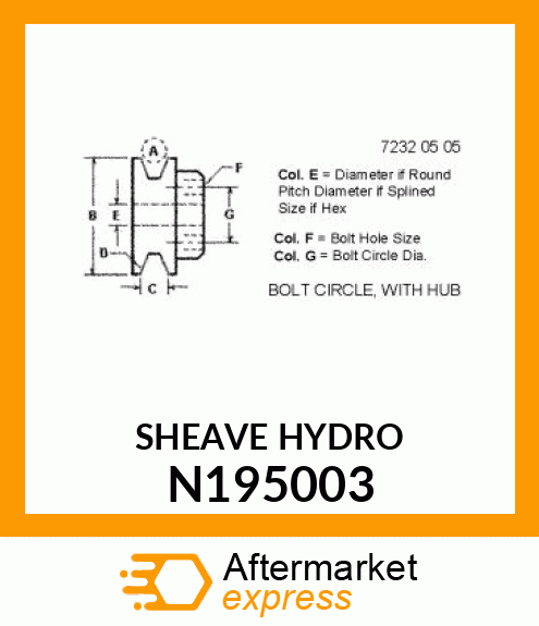 SHEAVE N195003