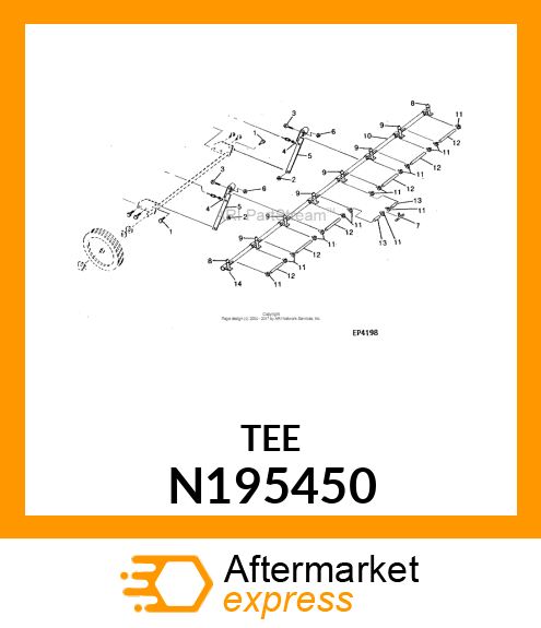 TEE HOSE 1/2 X 1/2 X 1/2 N195450