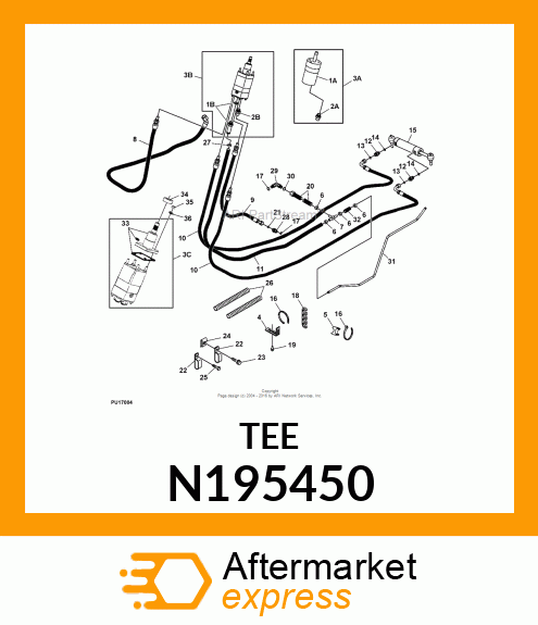 TEE HOSE 1/2 X 1/2 X 1/2 N195450