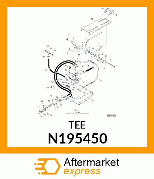 TEE HOSE 1/2 X 1/2 X 1/2 N195450