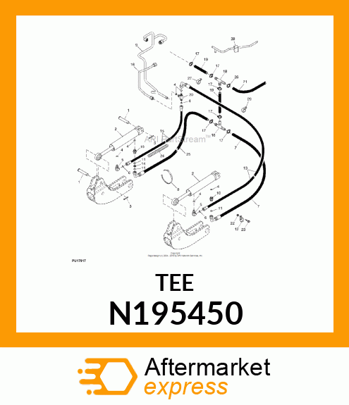 TEE HOSE 1/2 X 1/2 X 1/2 N195450