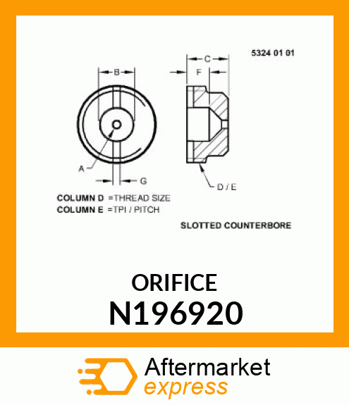 ORIFICE N196920