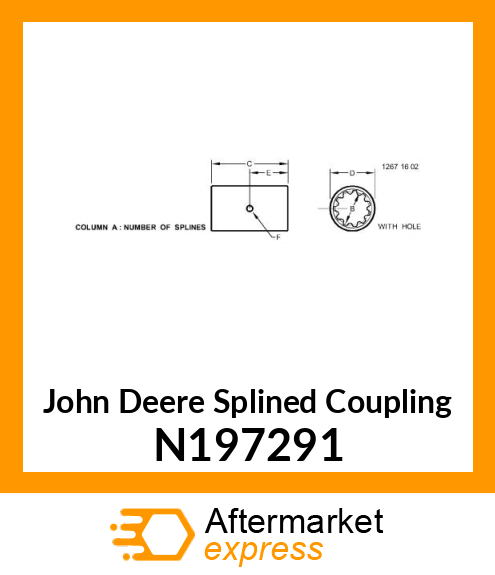 COUPLING SPLINED N197291