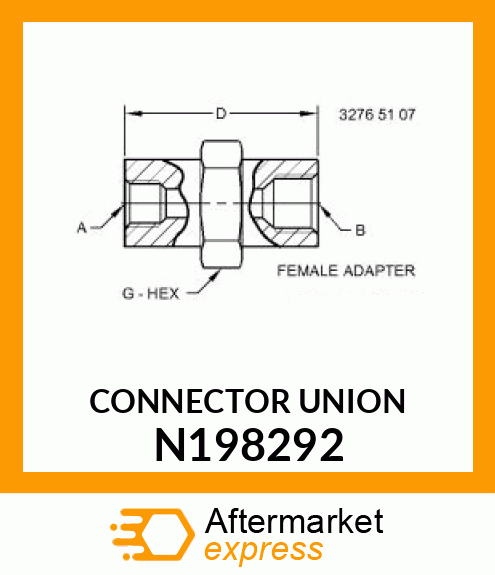 CONNECTOR UNION N198292