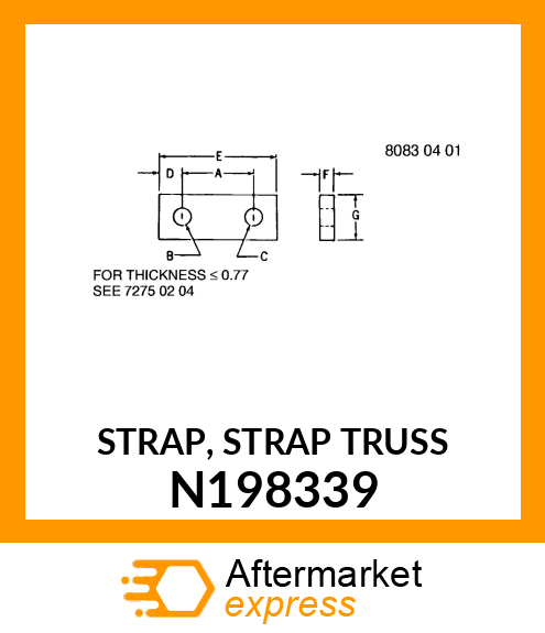 STRAP, STRAP TRUSS N198339