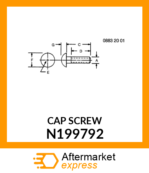 BOLT, BUTTON HEAD CAP SCREW N199792