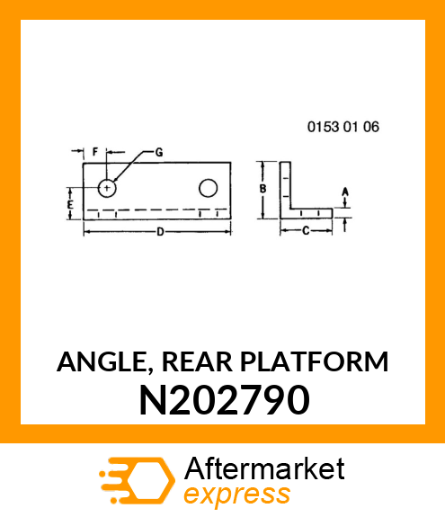 ANGLE, REAR PLATFORM N202790