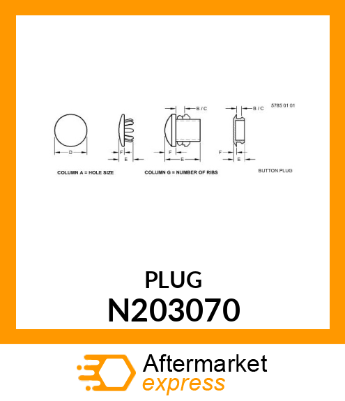 BUTTON PLUG N203070