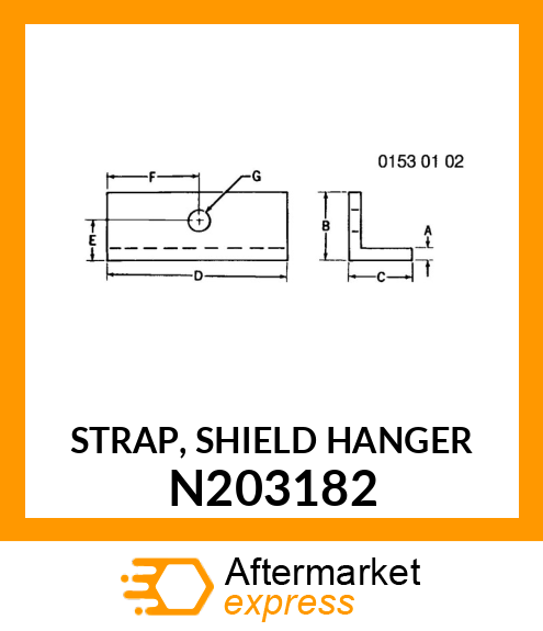 STRAP, SHIELD HANGER N203182