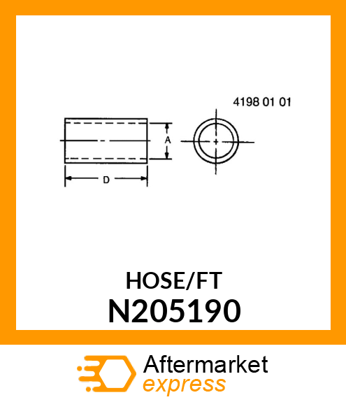 HOSE, AG EPDM SPRYR, 200 PSI 1.25IN N205190