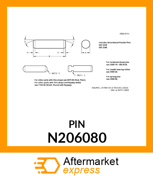 PIN, DOWEL N206080