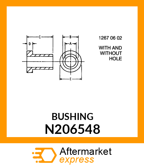 BUSHING, HINGE N206548