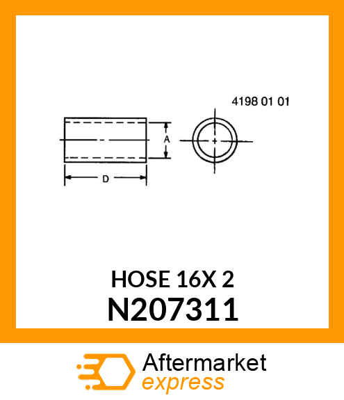 HOSE, STRAINER INLET N207311