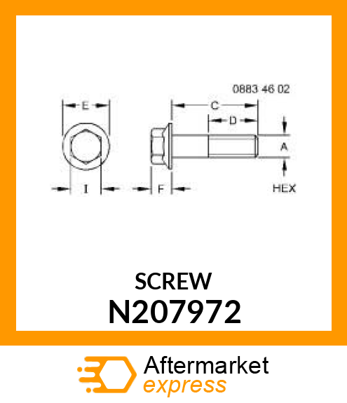 SCREW,HEX FLNG M16X100 10.9 JDN389 N207972