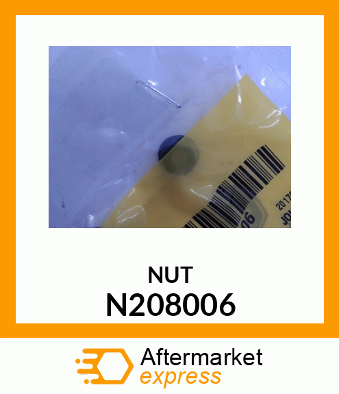 NUT,HEX FLNG M6 SERR CL10 JDN389 N208006