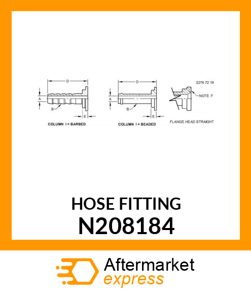 HOSE BARB N208184