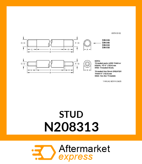 STUD N208313