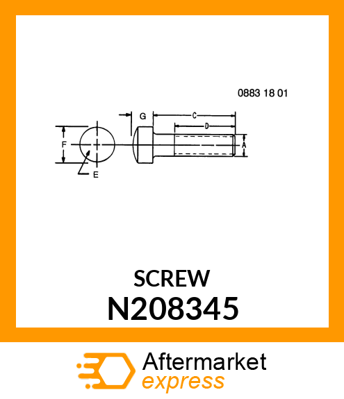 SCREW N208345