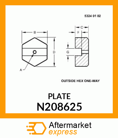 PLATE N208625