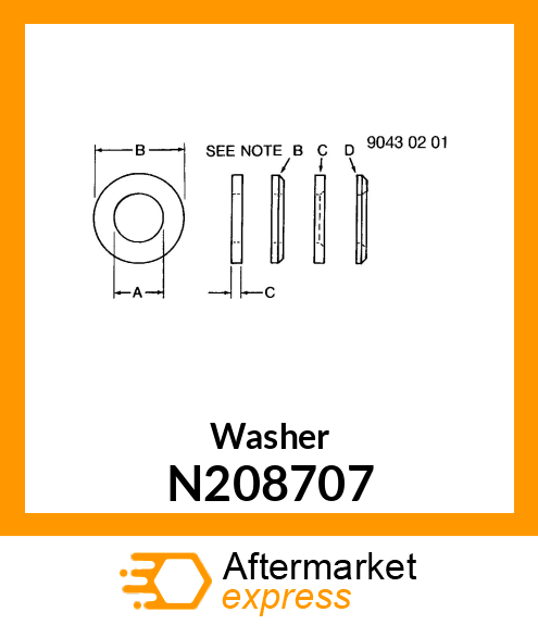 Washer N208707