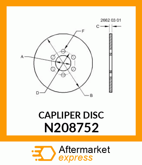 CAPLIPER DISC N208752