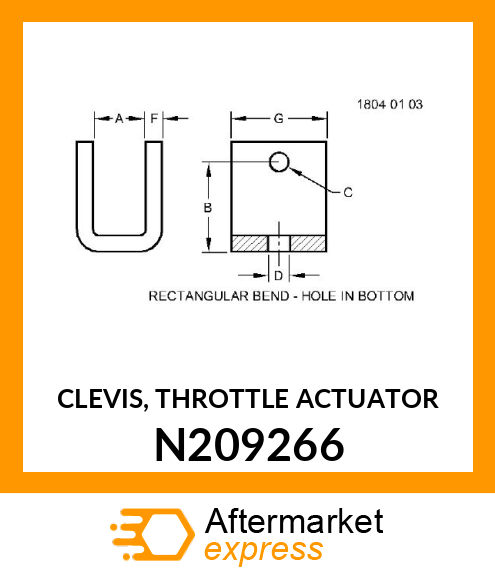 CLEVIS, THROTTLE ACTUATOR N209266