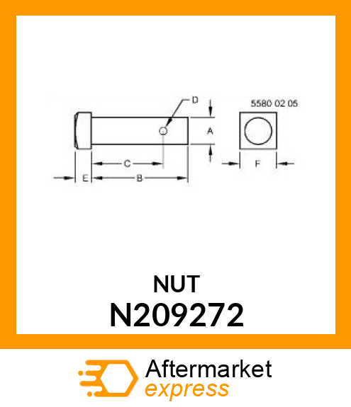 PIN, ACTUATOR LINKAGE N209272