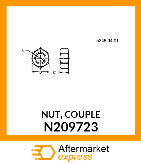 NUT, COUPLE N209723