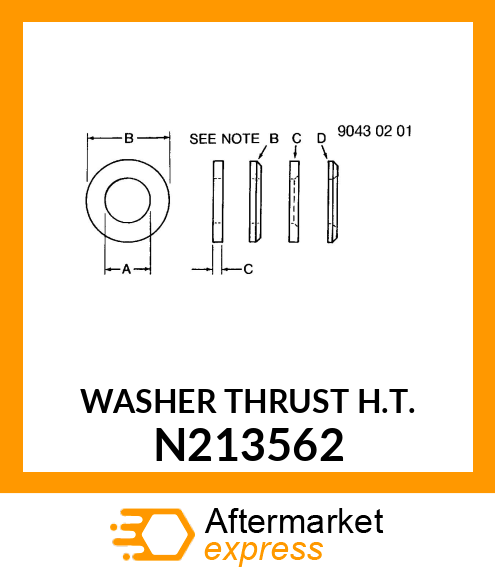 WASHER THRUST H.T. N213562